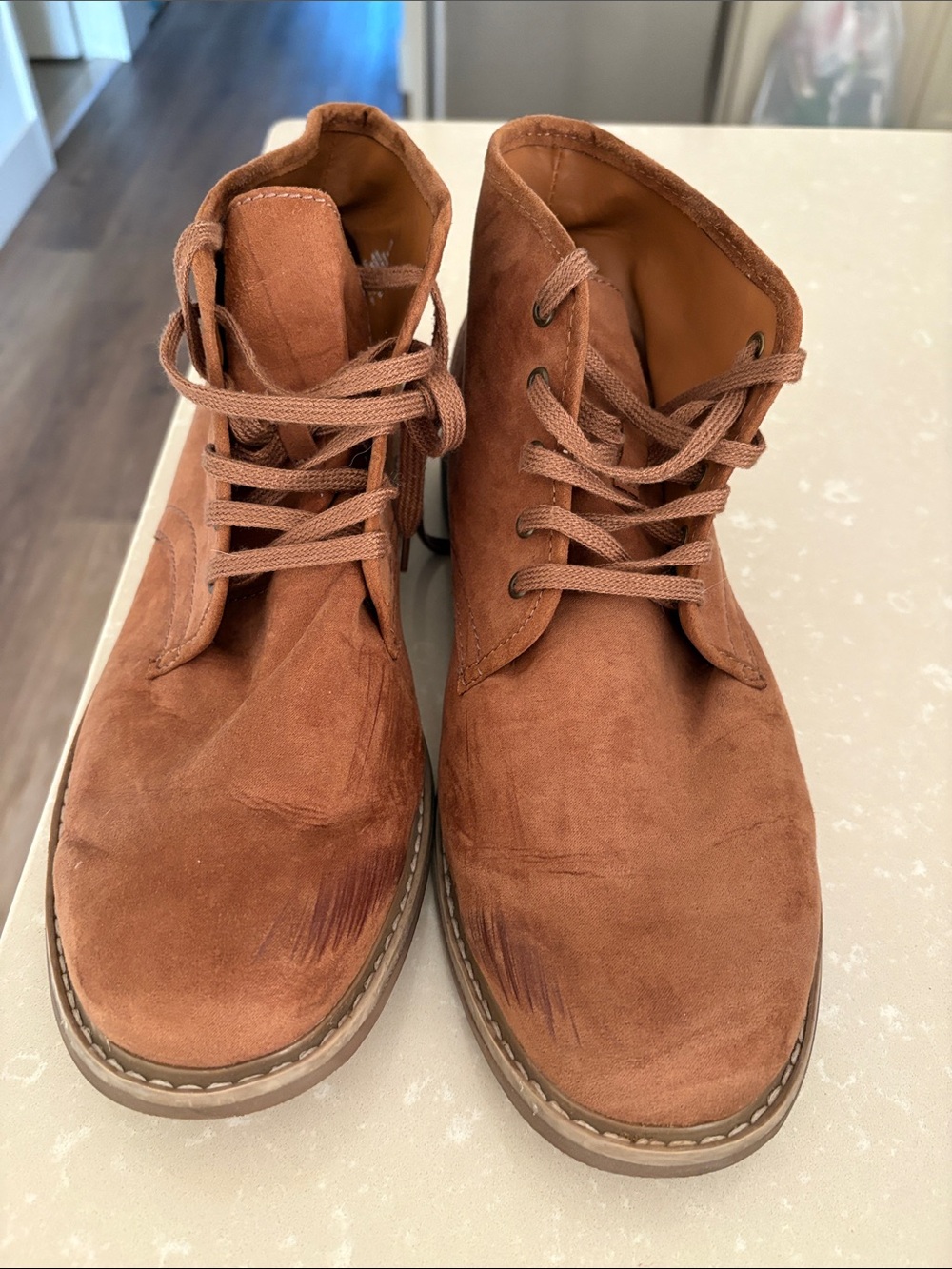 Men's Suede Chukka Boots in Brown